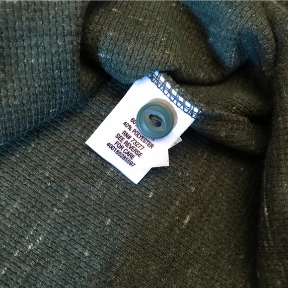 Sonoma Thermal Henley Long Sleeve Tee NEW Mens Size 3X Big Hunter Green Cotton - Picture 7 of 7